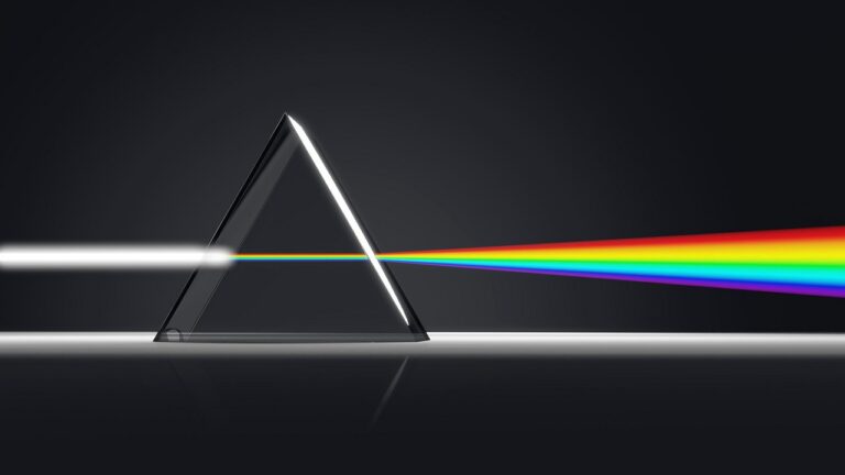 prism, nature, light, spectrum, optics, rainbow, glass, color, macro, close up